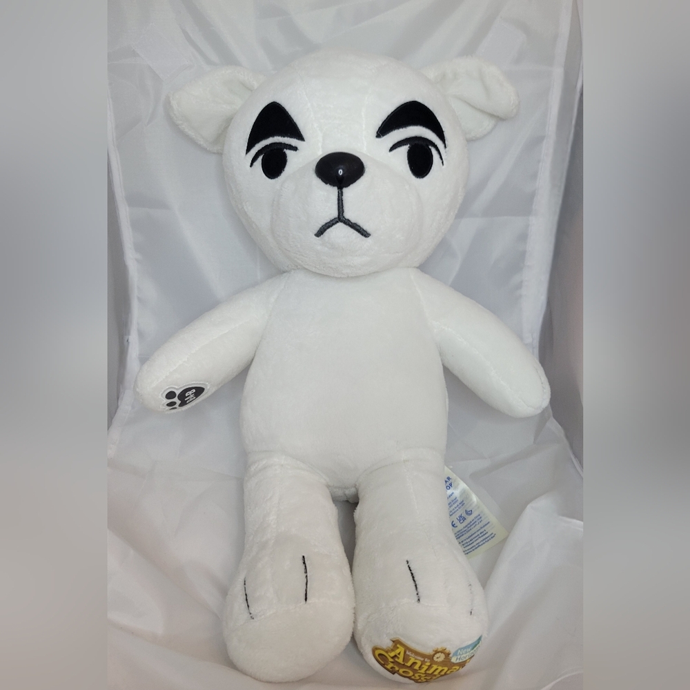 Build A Bear BaB KK Slider White Dog Animal Crossing Large Plush Stuffed